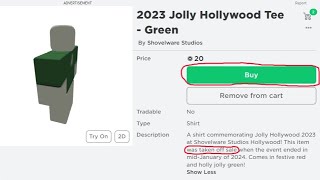 Buying the SSH Jolly Hollywood 2023 t-shirts when they're supposedly off sale