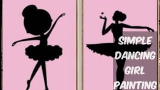 Simple dancing girl painting for room decoration YouTube