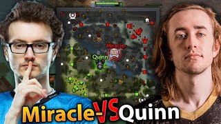 MIRACLE vs QUINN in a MIDLANE Battle High Ranked dota 2