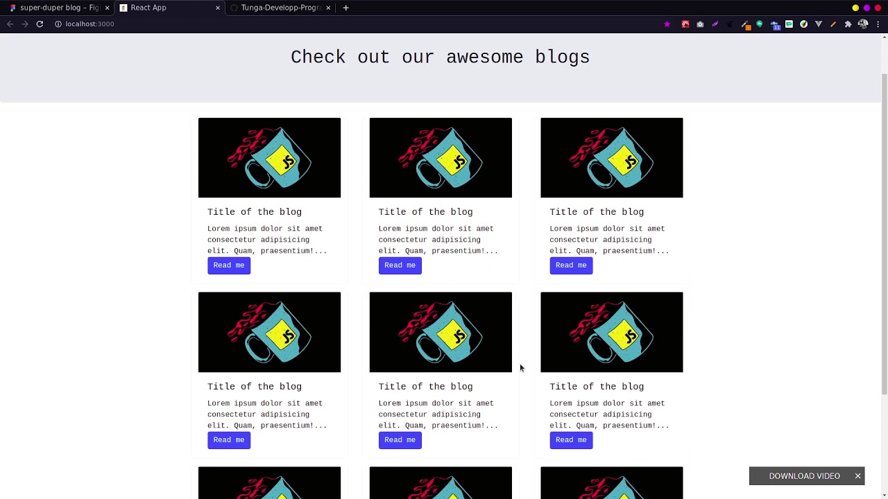 Lesson 02.11.2020 || React blog app || initial setup. - YouTube