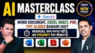 Gemini AI Masterclass 2026🚀 | Build Excel Sheets, PPT & PDF Automatically screenshot 5