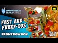 Fast And Furry-ous at Warner Bros. World Abu Dhabi - Front Row POV in 4K - Intamin Roller Coaster