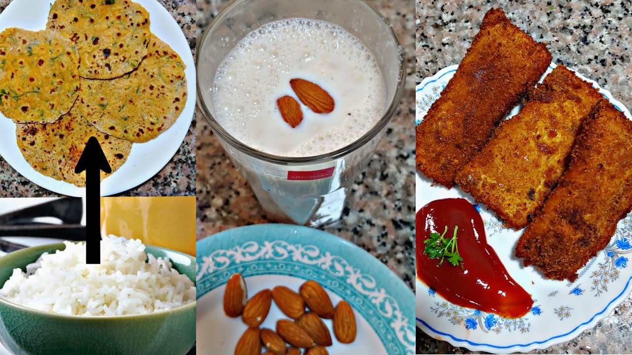 Chicken Fingers / Badam sharbat / leftover rice roti Easy lockdown ...