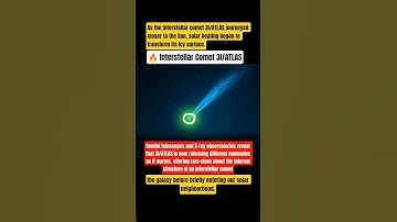 🔥 Interstellar Comet 3I/ATLAS Awakens Near the Sun