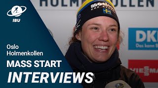World Cup 22/23 Oslo Holmenkollen:Women Mass Start Interviews