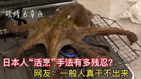 日本人“活烹”手法有多殘忍？烤盤碳烤活章魚，真是長見識了！ - 天天要聞