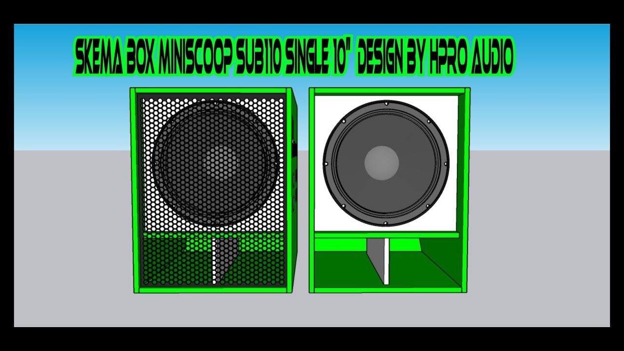 SKEMA [PLAN] BOX SPEAKER MINI SCOOP 