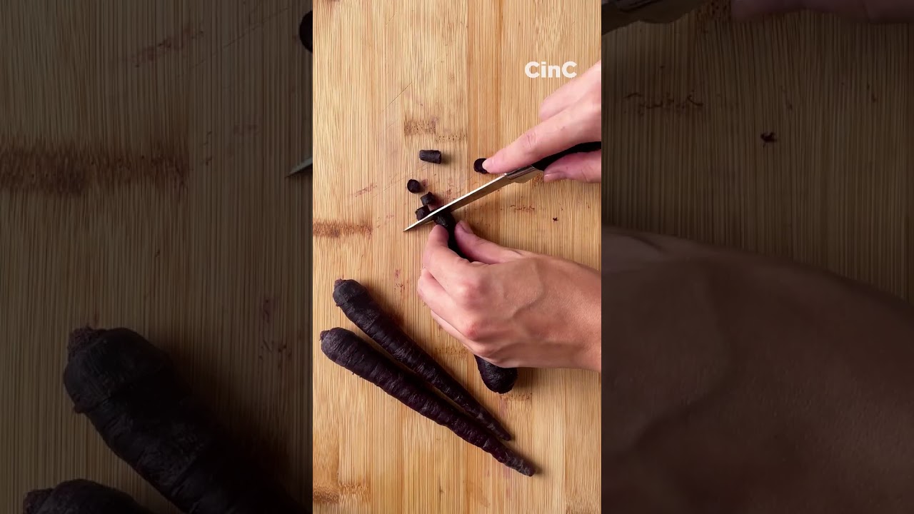 Purple Carrot and Brie Tarte Tatin