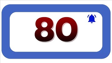 80 Seconds Countdown Timer With Sound Effect COLOR 4K   HD   1080