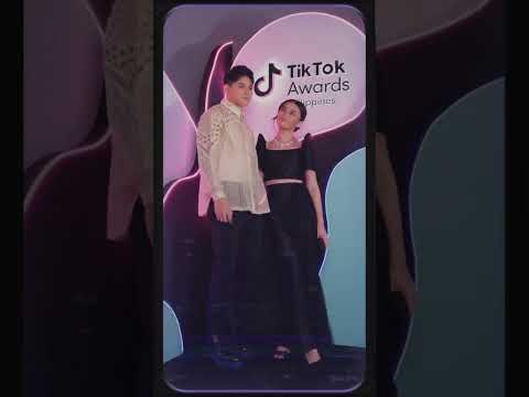 Sofia Pablo And Allen Ansay At TikTokAwardsPH2023
