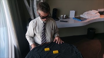 Jens Naumann using The vOICe, performing DUPLO brick exercise [1]