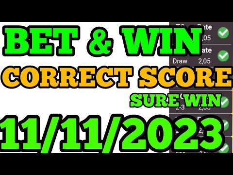 TODAY CORRECT SCORE PREDICTIONS 11/11/2023/FOOTBALL PREDICTIONS  TODAY/SOCCER BETTING TIPS/SURE WIN. 