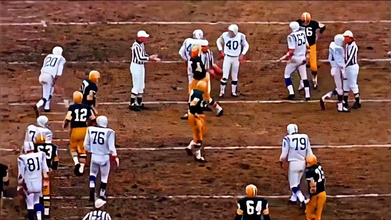 1965 NFL Western Conference Playoff | Baltimore Colts @ Green Bay Packers | HD