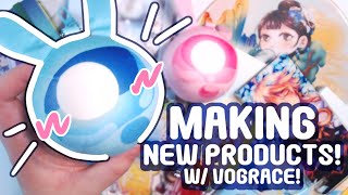 Making New Products with VOGRACE! |Notebooks, Acrylic Charms, Standees and More!✨
