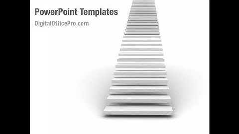 Stairway To Heaven PowerPoint Template Backgrounds - DigitalOfficePro #05581