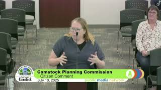 Comstock Charter Township - July 10, 2025 Comstock Township Planning Commission Meeting Highlights