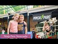Checking out ninja parc and momo wholefood in newcastle city kids parkour fun