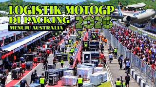 Usai motoGP mandalika 2026 logistik di packing menuju Australia!