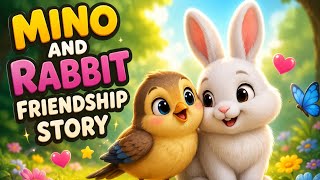 Information Little Mino & Rabbit Friendship Story | Kindness Always Wins 🐇🐦✨#KidsStory #LittleSparrow  News