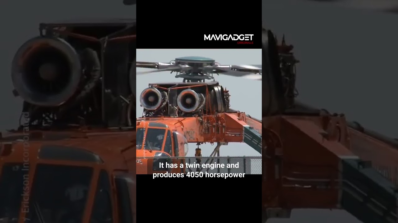 The Sikorsky S-64 was designed as an enlarged version of the prototype flying crane helicopter.