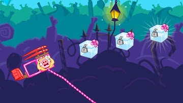 Bad Piggies - KITE FLYING TO CATCH THE TREASURE CHEST!! PINK INVENTIONS!