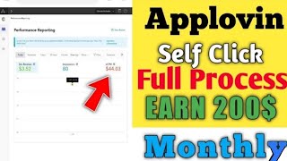 BEST SELF CLICK APP APPLOVIN SELF CLICKING EARNING APP || Mk Devloper || screenshot 1