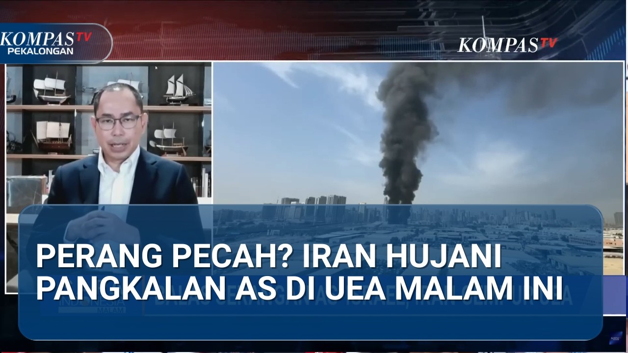 Balas Dendam Iran! Detik-detik Pangkalan Udara AS di UEA Digempur Rudal & Drone