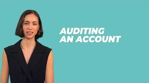 How To Audit an Account Using Advent eLearning
