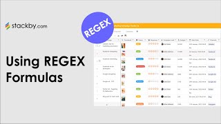 How to use REGEX Formulas | Stackby Formulas