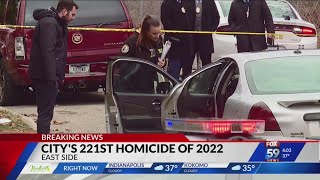 IMPD investigates homicide after finding a man shot to death in the driver's seat of a car