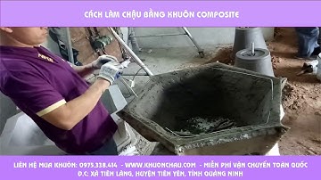 Cách làm chậu cảnh với khuôn chậu nhựa Composite