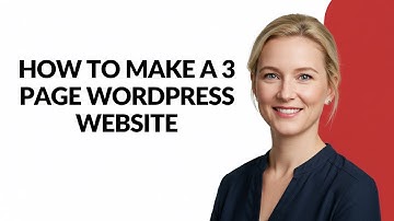 How to Make a 3 Page Wordpress Website - Julia