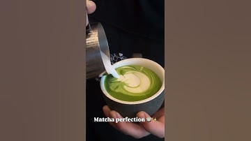 the best matcha green tea coffee Latte Art swon #video#coffee #matcha #shorts #youtube#youtubeshorts
