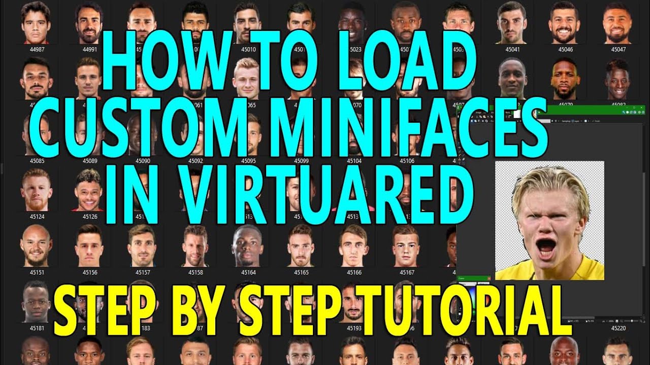 How to Load Custom Minifaces in VirtuaRed for PES- A step by step Tutorial