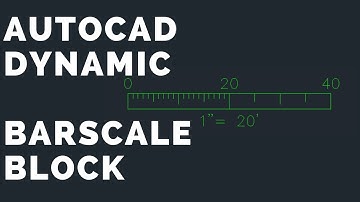 AutoCAD Dynamic Bar-Scale Block
