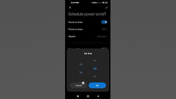 How to schedule power on and off on Xiaomi phone