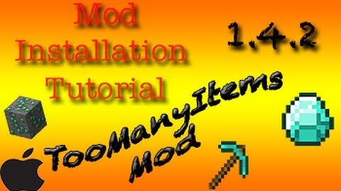  How To: Install TooManyItems Mod 1.5.1 Mac Minecraft (Voice Commentary)
