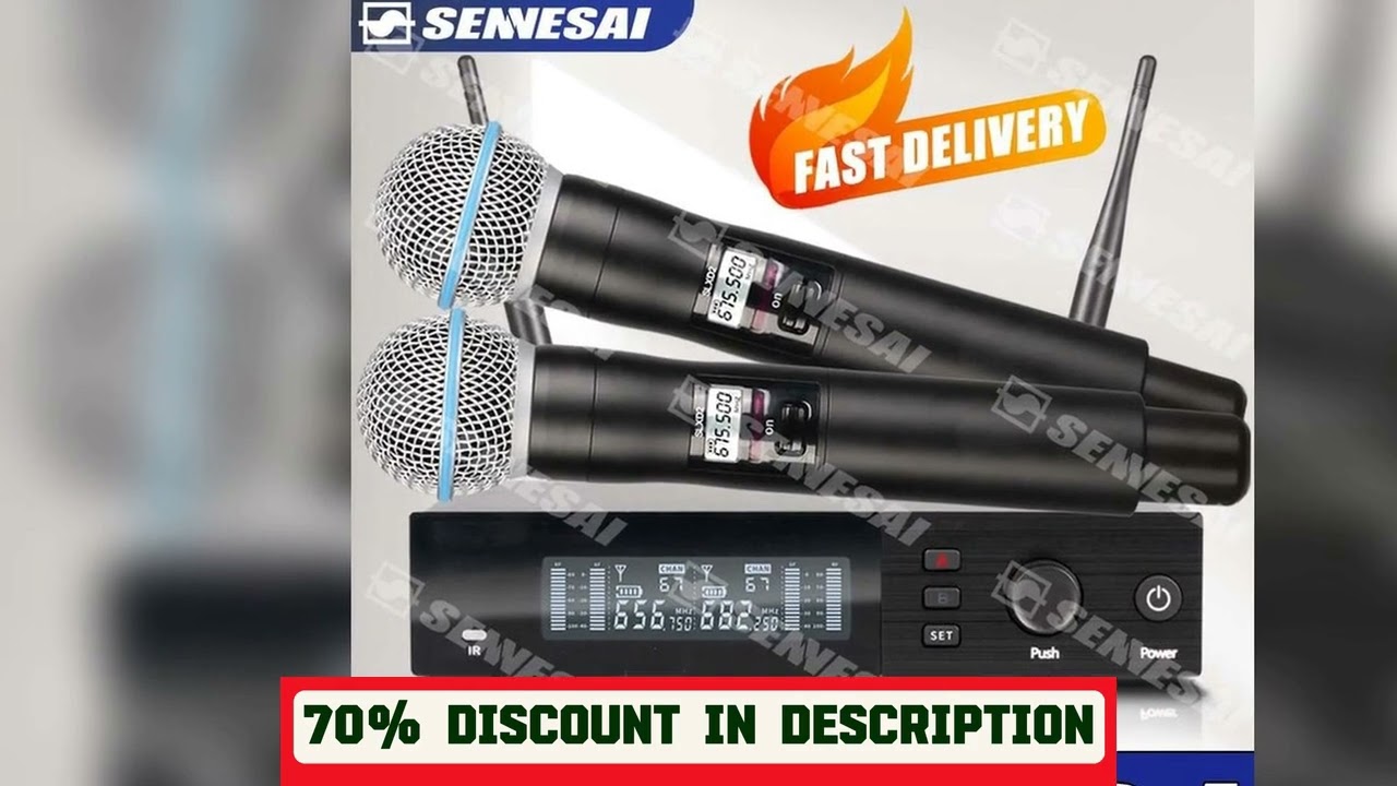 A must-have product! Top Quality?SLXD-4 Professional Dual Wireless Microphone Stage Performance 2