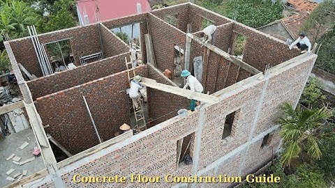 How We Build a Strong Second Floor Concrete Slab – Expert Rebar Techniques!