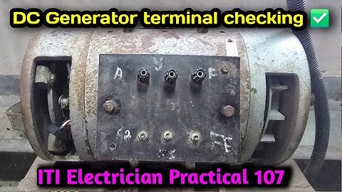 dc machine terminal identification using test lamp and multimeter | ITI Practical No. 107