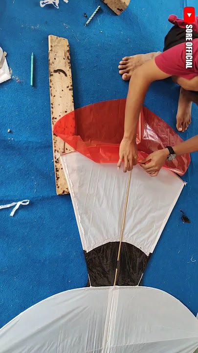 Menyampul Layangan Janggan Tanpa Lem #shorts #kite #diy #layanganunik