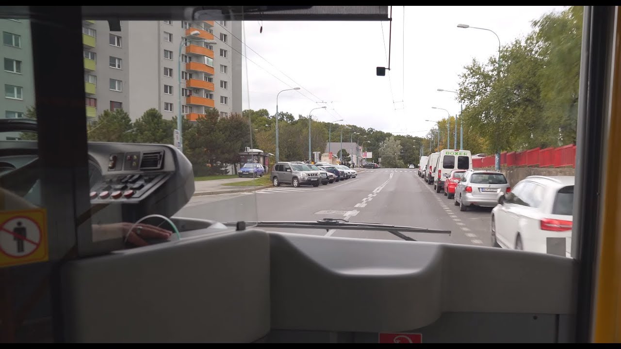 Slovakia, trolleybus 33 ride from Molecova to Kuklovská