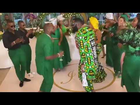 Davido On The Dancefloor at DANI + EGO Wedding in Zimbabwe