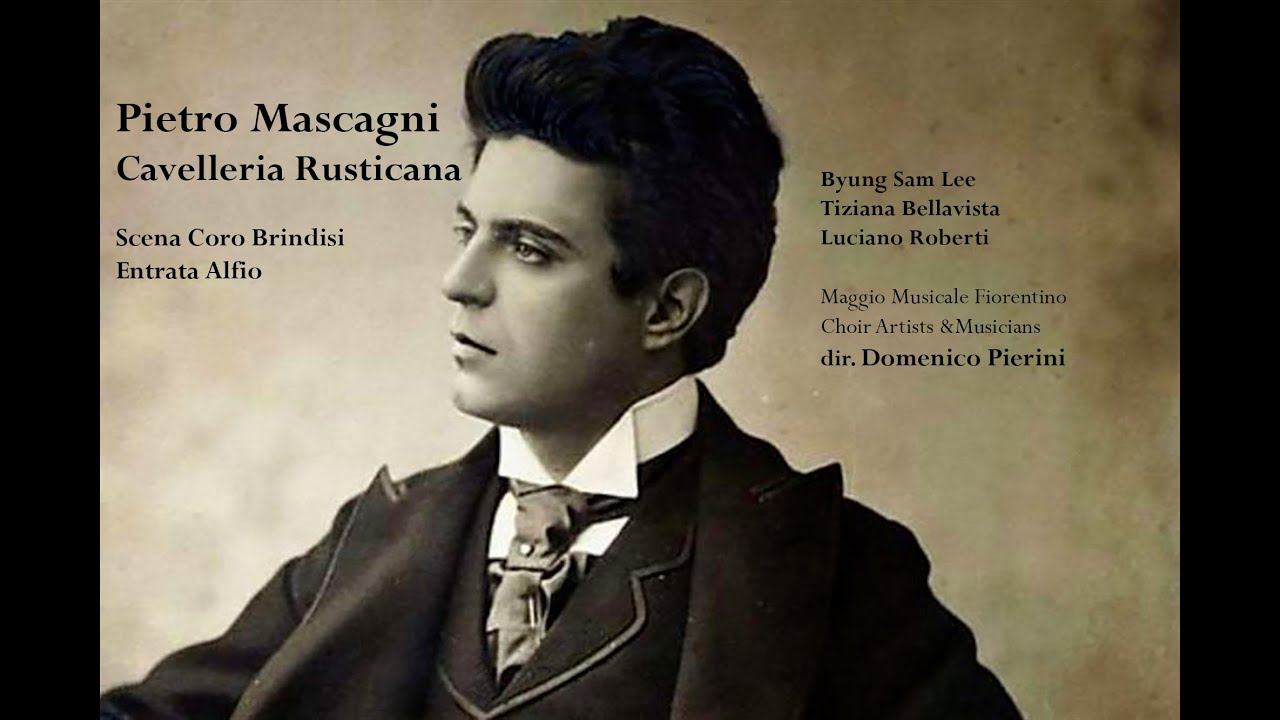 Mascagni Cavalleria Rusticana CoroBrindisi Alfio Maggio Orch. & Choir Musicians dir.Domenico Pierini