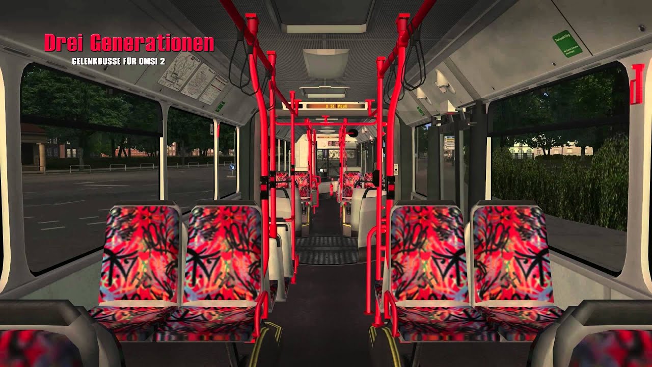 3 Generationen Gelenkbusse für OMSI 2 mit Fahrer Nr. 3