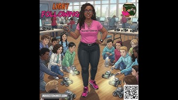 🎓 NoireSTEMinist® Tutorials: Light Following #NoireSTEMinist #Robot #Robotics #LightFollowing #STEM