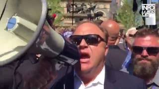 Alex Jones Bullhorns Black Lives Matter Communist Scumbags!