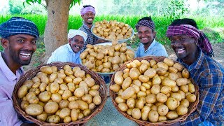 POTATO CHIPS | SUN Dried Homemade Crispy Potato wafers | Traditional Village Cooking Channel