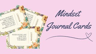 Mindset Digital Journal Cards with Quotes and Reflection Questions