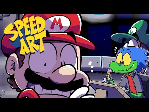 Speed Paint: Mario and Luigi